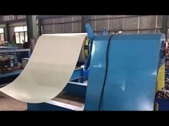 হাইড্রোলিক ডেকোলার সহ গ্লাসযুক্ত টাইল রোল ফর্মিং মেশিন