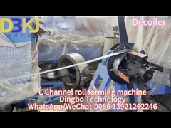 হাইড্রোলিক পাঞ্চিং সহ কাস্টমাইজড সি রোল ফর্মিং মেশিন